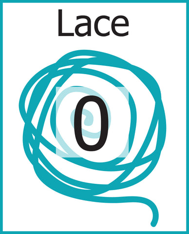 #0 Lace Weight Yarn (Fingering 10-count crochet thread, Lace)