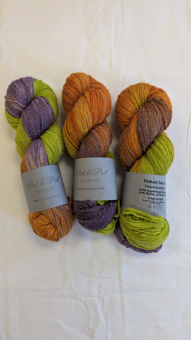 Purl and Post Platinum Stellina Sock