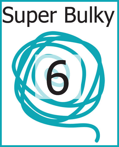 #6 Super Bulky Weight Yarn (Super Bulky, Roving)