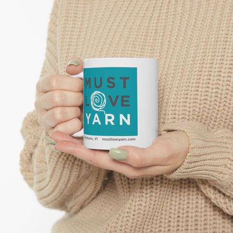 Must Love Yarn Ceramic Mug 11oz