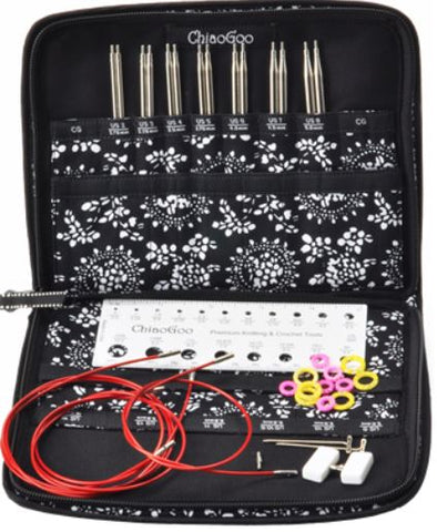 ChiaoGoo TWIST 5" Red Lace Interchangeable Needle Set - Small