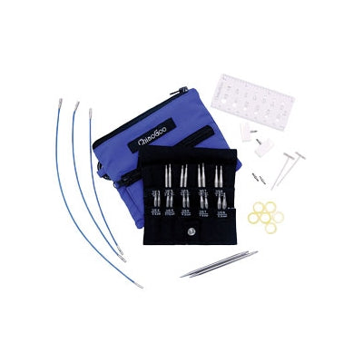 ChiaoGoo TWIST Shorties Interchangeable Needle Set #4-8 (Blue Set)