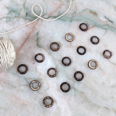 Thread and Maple Coconut Jumbo Stitch Markers