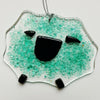 Fused Glass Sheep Ornaments by Lori P