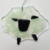 Fused Glass Sheep Ornaments by Lori P