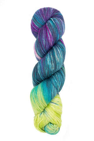 Mermaid Hair - Hand dyed variegated yarn - hot pink blue purple